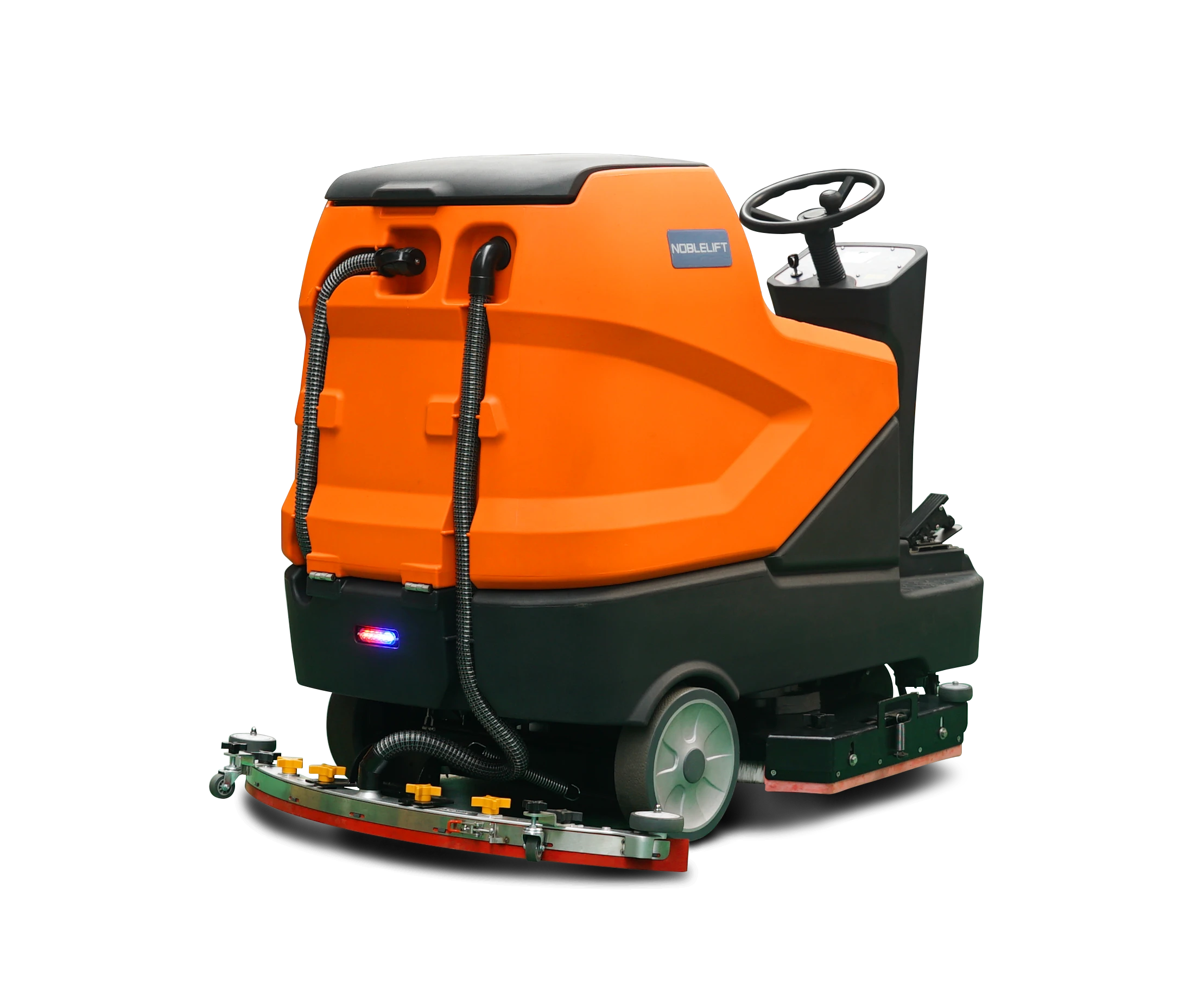 Commercial floor cleaning scrubber
